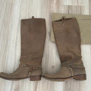 Bottega Veneta Suede Riding Boots